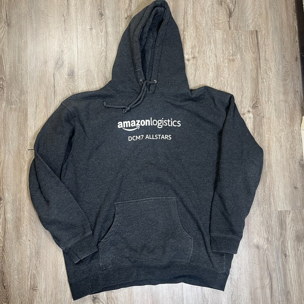 Independent Amazon Logistics Hoodie Pullover DCM7 Allstars Black Size 2XL Fleece